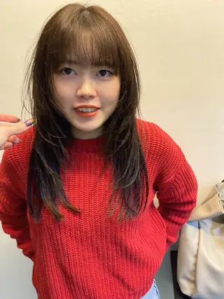 セミロング カラー パーマ ヘアアレンジ 広島/ボブ/レイヤー 🌿‬wakabaのヘアスタイル
