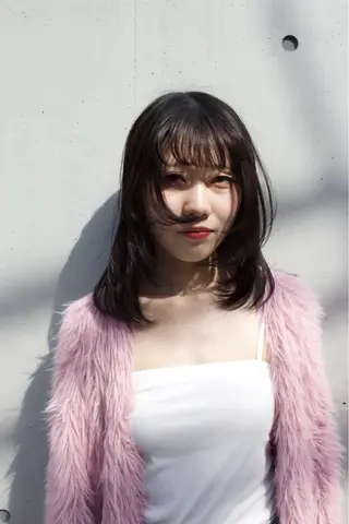 ミディアム カラー パーマ/メンズパーマ /ボブパーマ/HYOのヘアスタイル