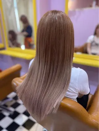 ロング NON ちび編み・シールのヘアスタイル