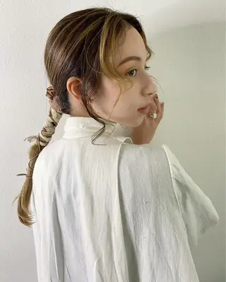 ロング カラー 𝑺𝒂𝒌𝒊 🩶マンツーマン施術のヘアスタイル