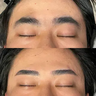 ショート メンズ アイブロウ メンズ眉毛ワックス 青山英憲のヘアスタイル