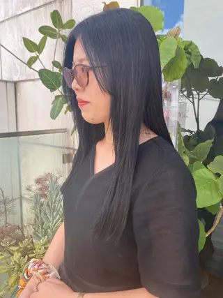 ロング カラー パーマ ヘアアレンジ 押切 響　のヘアスタイル