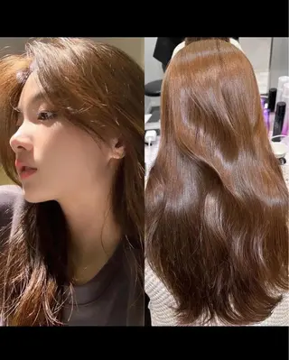 ロング カラー ダブルカラー🤍 髪質改善／原島のヘアスタイル