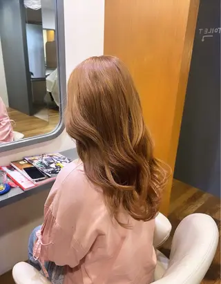 ロング カラー 小島 千夏のヘアスタイル