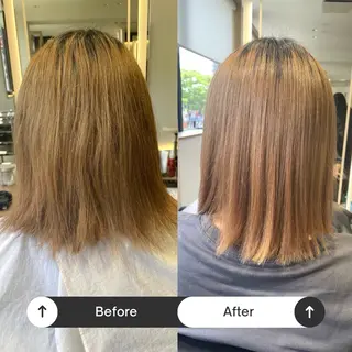 ミディアム 長町/酸性ストレート /曲がる縮毛矯正のヘアスタイル