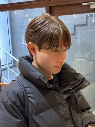 ショート カラー メンズ カルマパーマ韓国ヘア shiryuのヘアスタイル