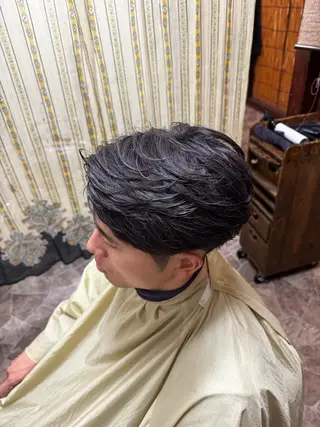 パーマ レディースショート/ メンズ✂AMANOのヘアスタイル