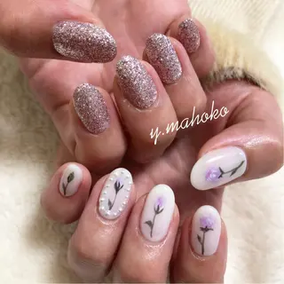 ネイル パラジェル有/ 長さだし/mahoのネイルデザイン