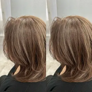 ミディアム ブリーチ無しカラー✨ 美鈴のヘアスタイル