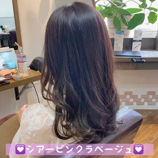 ロング カラー ヘアアレンジ 💖透明感カラー💖 mayukoのヘアスタイル