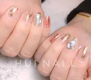 ミディアム めぐみのネイルサロン スタッフ練習のネイルデザイン