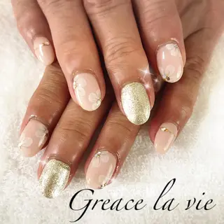 ショート カラー パーマ ヘアアレンジ キッズ ネイル マツエク・マツパ Greace la vie所属・Greace  la vieのネイルデザイン