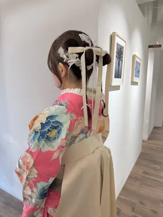 ロング ヘアアレンジ 立川 奈那子のヘアスタイル