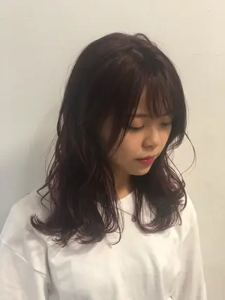 セミロング AYAKA 下北沢suuのヘアスタイル