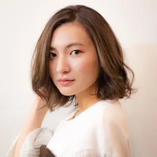 ミディアム カラー ツヤ美髪💐 髪質改善/高山愛来のヘアスタイル