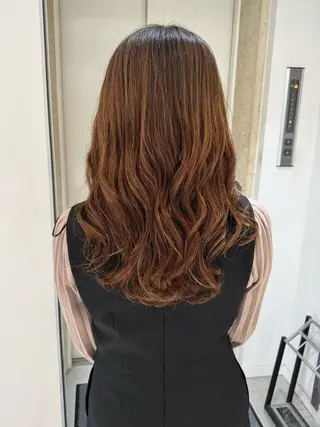 ロング パーマ デジタルパーマ 🌀ボブ　萩原　龍のヘアスタイル