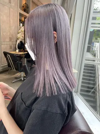 ミディアム カラー 💜ハイトーン💛 マジカルかいちゃんのヘアスタイル