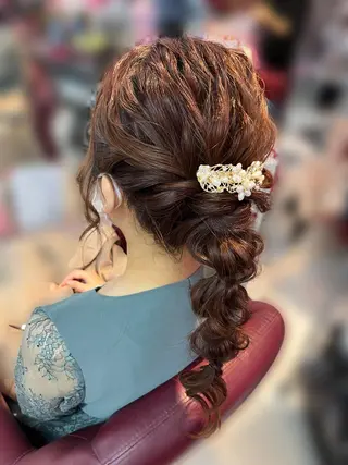 ロング ヘアアレンジ hanaCoco ハナココのヘアスタイル