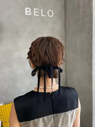 ミディアム BELO OSAKA カエデのヘアスタイル