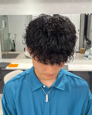 パーマ メンズ 🍐シャドウパーマ メンズ特化/守岡🍐のヘアスタイル