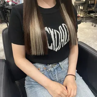 ロング RIN シールエクステのヘアスタイル