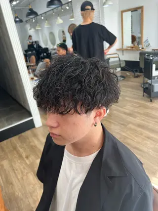パーマ ヘアアレンジ メンズ メンズカット/ ＆ 髙下 幹大のヘアスタイル