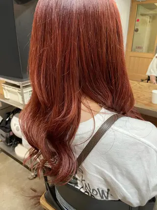 ロング カラー パーマ ヘアアレンジ 暖色ボブ 🍊rikakoのヘアスタイル