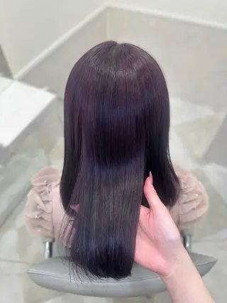 ミディアム カラー 🎀ちゃんりお🎀 /ブリーチなしカラーのヘアスタイル