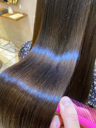 セミロング 韓国風ヘア✻透明感 カラー✻yukaのヘアスタイル