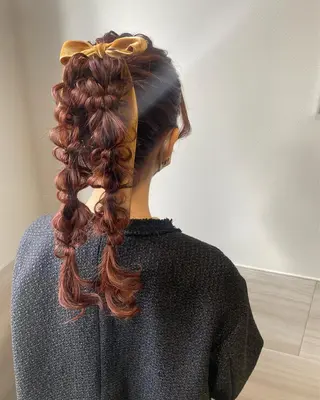 ロング ヘアアレンジ 喜多良 綾花のマツエク・マツパデザイン