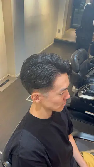 ショート パーマ メンズ KEEN creative hair所属・メンズカット 重松のヘアスタイル