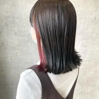 ミディアム カラー ヘアアレンジ 🌻あいり merci.🌻のヘアスタイル