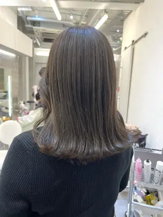 ミディアム カラー ヘアアレンジ 髪質改善/縮毛矯正 鈴木裕介のヘアスタイル
