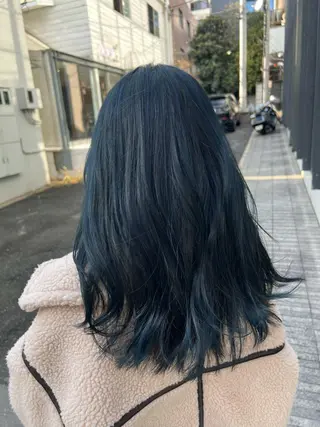 セミロング カラー パーマ ヘアアレンジ 🌈インナーカラー ‘ショウマ’🌈のヘアスタイル