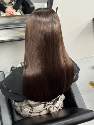 ロング 縮毛矯正/髪質改善 韓国風/MIKIYAのヘアスタイル