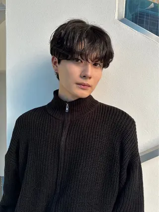 ショート ダン/メンズ/ 顔周り×透明感カラーのヘアスタイル