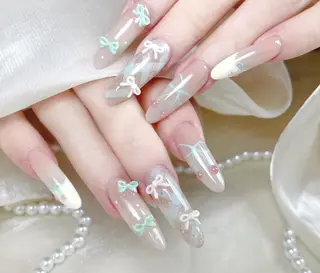 ネイル By moonネイル 🌷ワンホン/韓国風のネイルデザイン