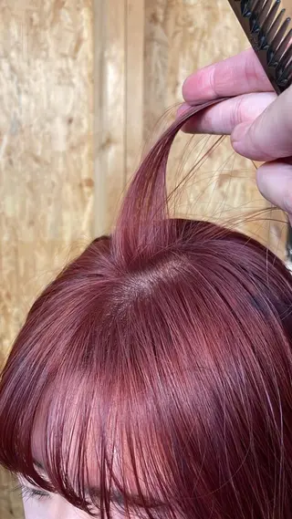 ミディアム まろみ暖色×ボブ ×chia🕯のヘアスタイル