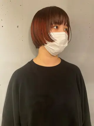 ミディアム カラー 東 みのりのヘアスタイル