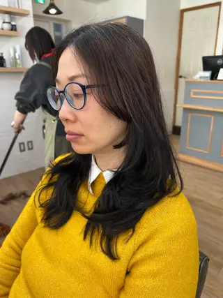 ロング パーマ パーマ/ハイライト 💙鶴岡 愛💙のヘアスタイル