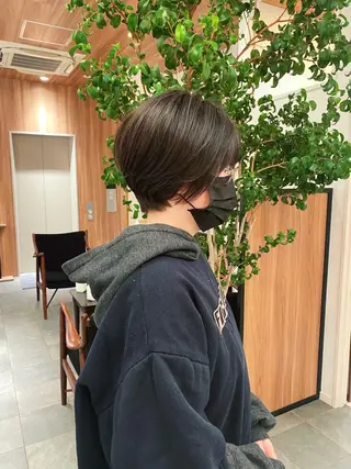 ショート カラー パーマ 🍃服部 雅哉🍃銀座◎のヘアスタイル