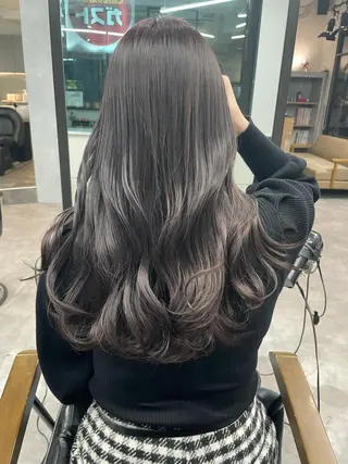 ロング ツノダ ルカのヘアスタイル