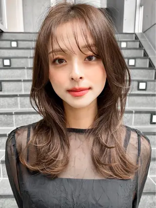 ミディアム 木村 賢人のヘアスタイル