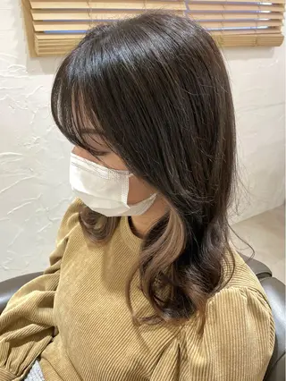 ミディアム カラー 銀座No.1髪質改善 縮毛矯正/本木のヘアスタイル