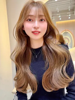 ロング カラー 縮毛矯正✨🫧 レイヤー川村利幸のヘアスタイル