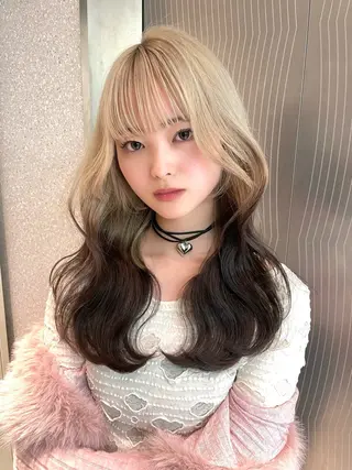 ロング カラー 香月 元希のヘアスタイル