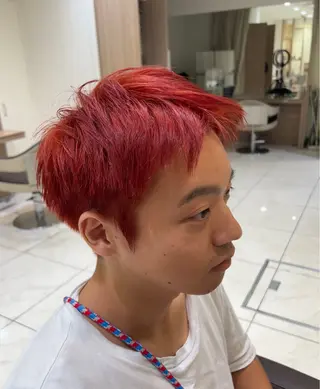 ショート カラー メンズ ハイトーン/レイヤー 藤田健太郎のヘアスタイル