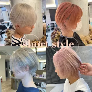 ショート ケアブリーチ🌟 ♢WATARU♢のヘアスタイル
