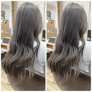 ロング 🦋ハイトーン🦋 石山 希理🦋のヘアスタイル