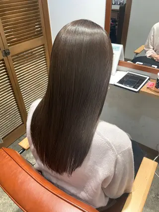 ロング カラー ベージュ/ 髪質改善 /末田柊希のヘアスタイル